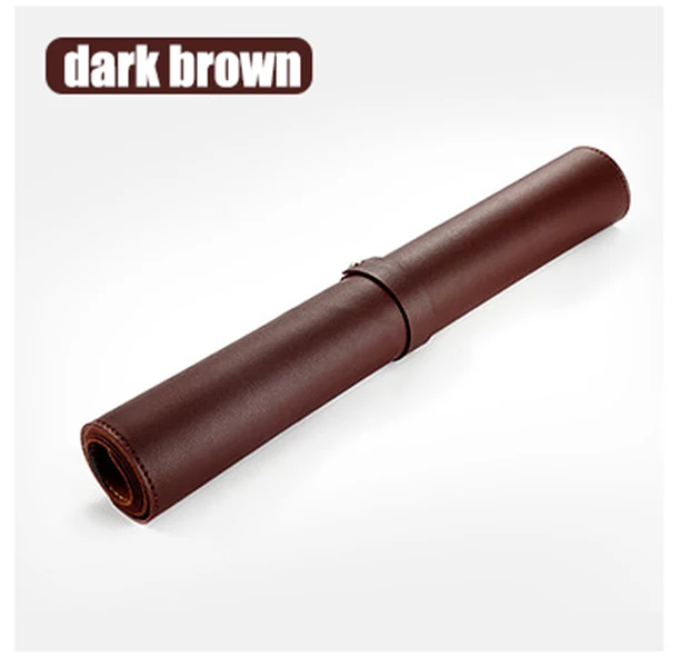 dark brown 800*400 мм большой игровой коврик для мыши с запирающимся краем из искусственной кожи, коврик для мыши с двойным использованием спереди и сзади, коврик для мыши, офисный Настольный Ноутбук, большой коврик для мыши - Цвет: dark brown