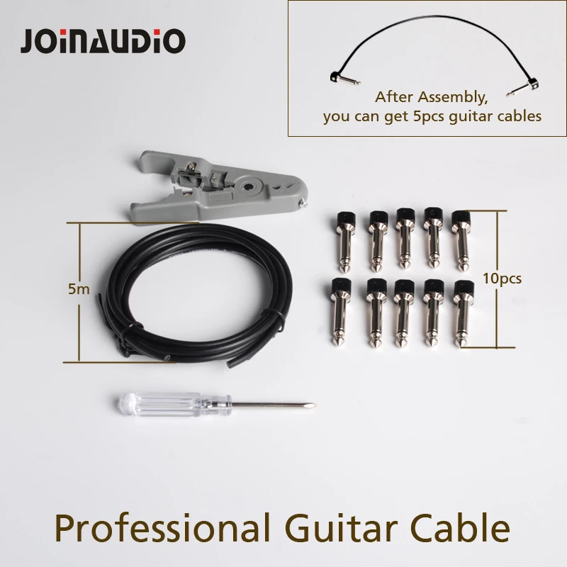 Соединительный кабель для гитары JOINAUDIO конструкция соединений без пайки набор