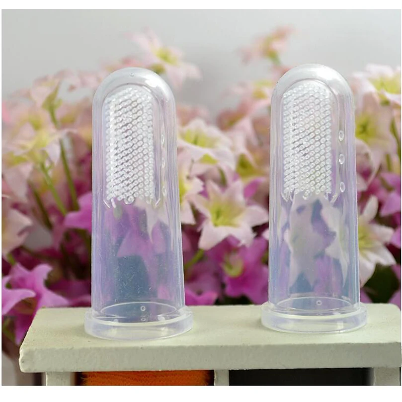 2 шт. детские резиновые зубные щётки с чехлом|baby toothbrush|baby training toothbrushteething toothbrush |