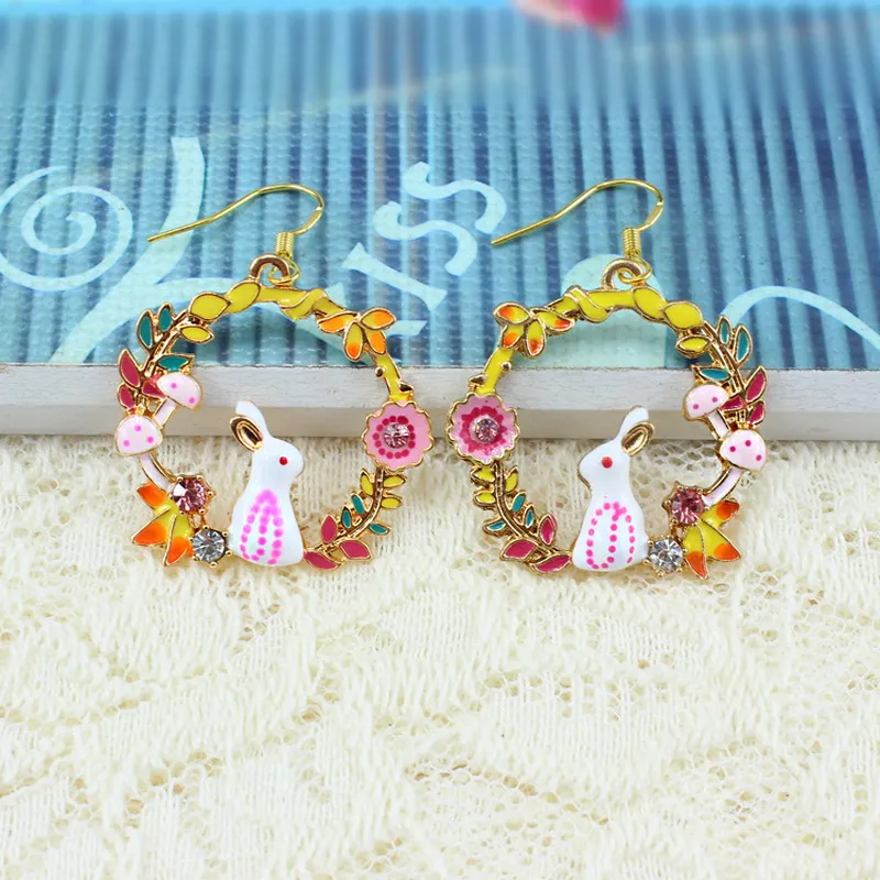 Новые брендовые модные ювелирные изделия висячие серьги любовь круглые стразы