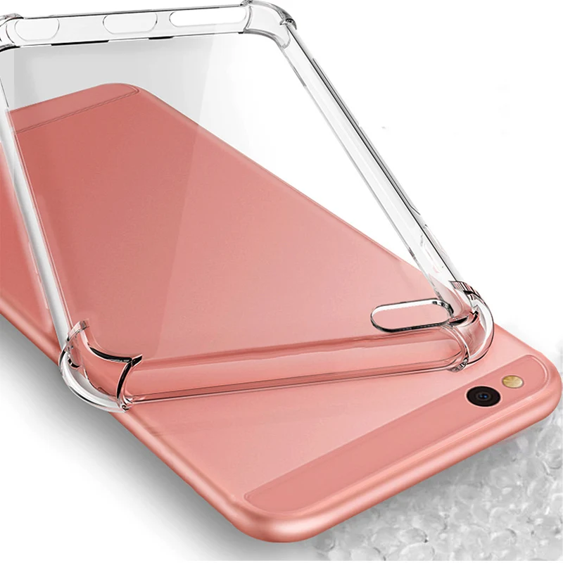 Чехол для Xiaomi Mi 5C чехол мягкий прозрачный из ТПУ с подушкой безопасности чехлы