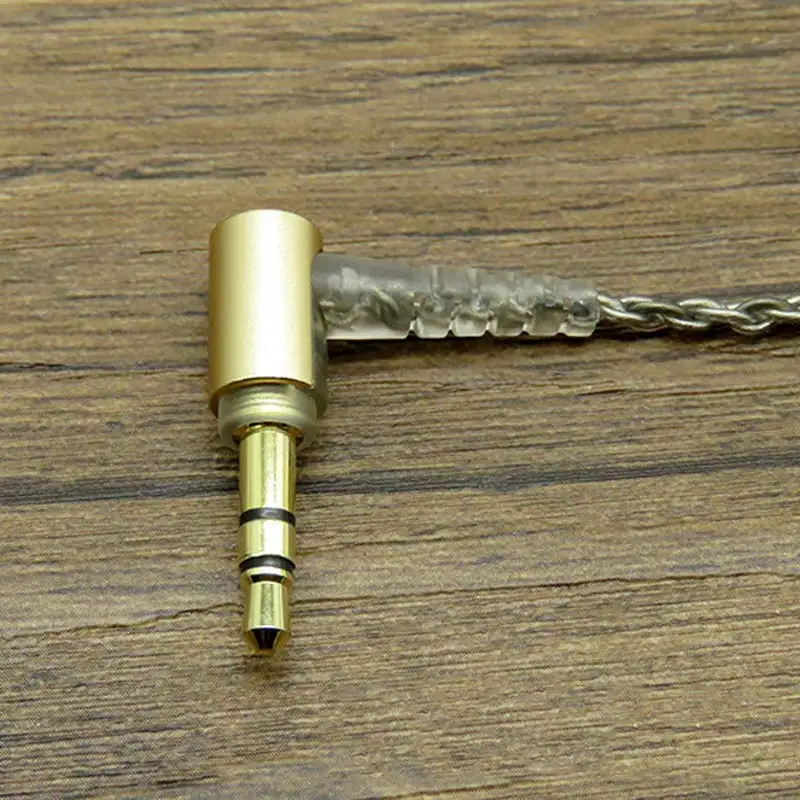 Обновленный 32 ядра MMCX кабель для Shure SE215 SE425 SE535 SE846 наушники гарнитура с серебряной