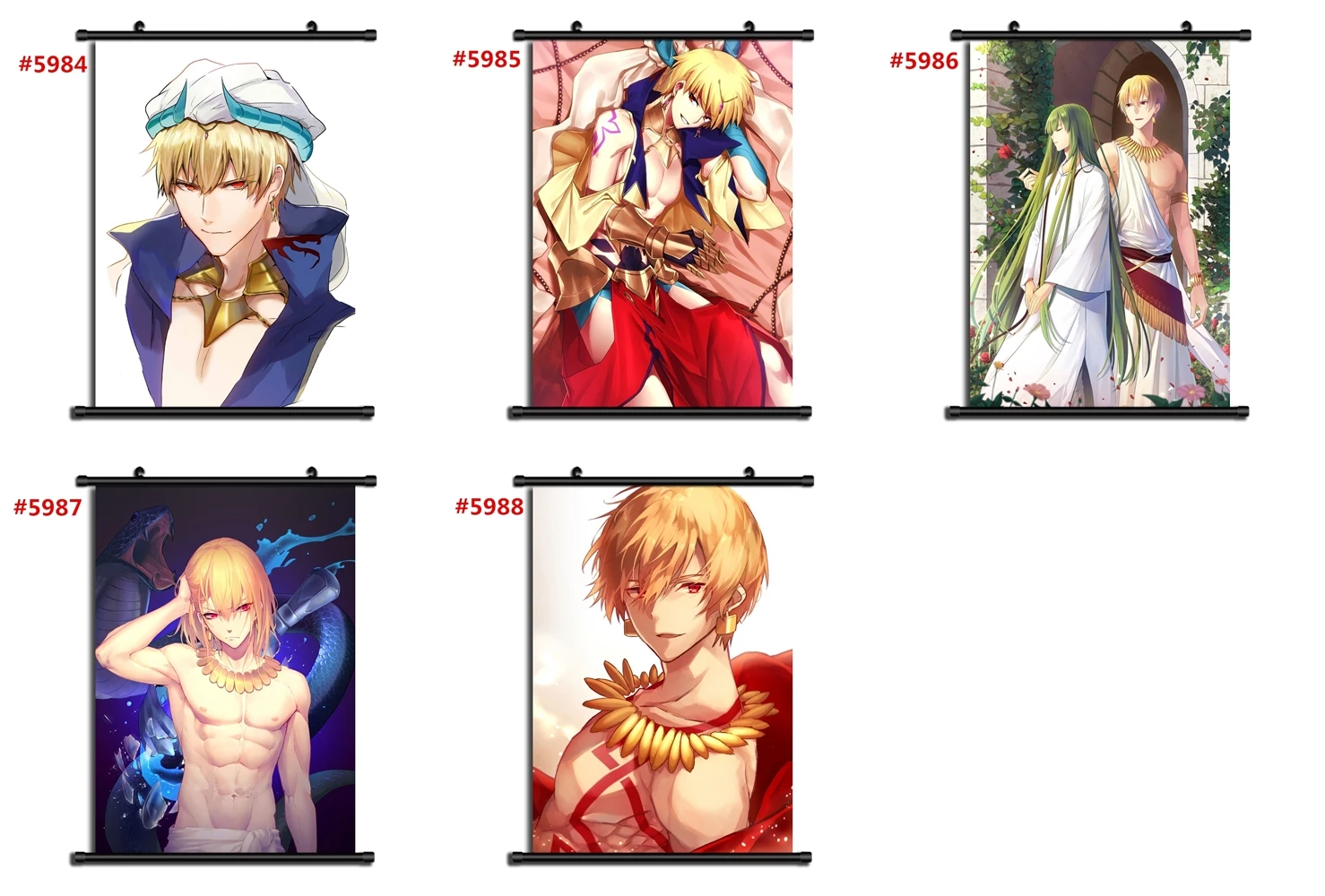 Fate grand order Gilgamesh Аниме Манга настенный плакат свиток | Дом и сад