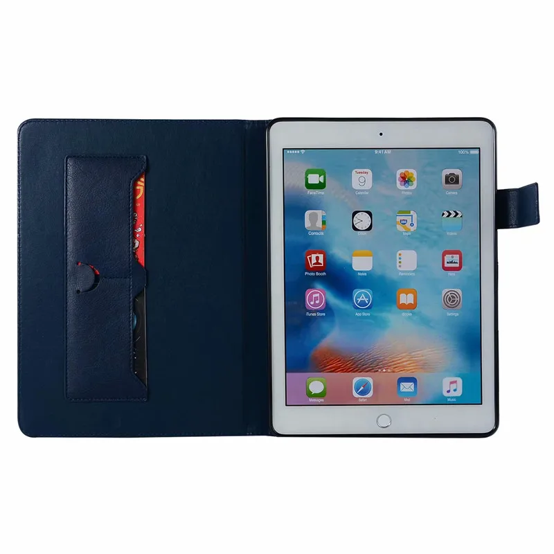 Чехол для ipad 5 6 pro 9.7' Премиум PU кожа бизнес Фолио подставка карман авто