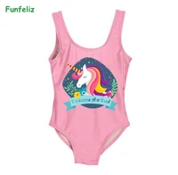 funfeliz swimsuit for girls 2 8 years baby girl one piece swimwear cute girl swimming suit kids cartoon swim wear
