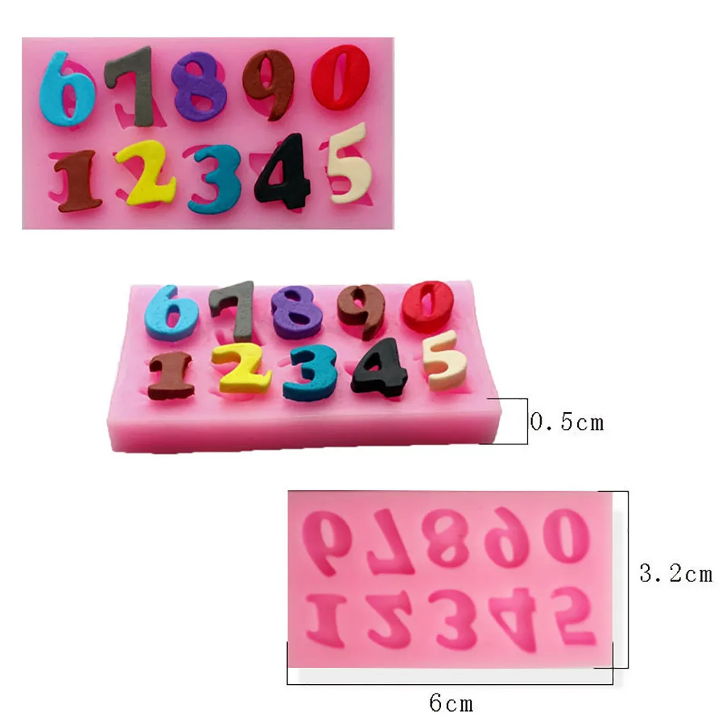 3 шт./компл. алфавит силикагель форма для торта печенье резак инструменты