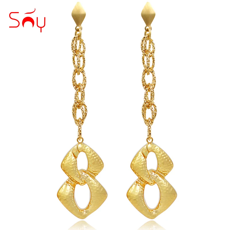 Солнечный ювелирные изделия Модные украшения 2021 длинные свисающие серьги для