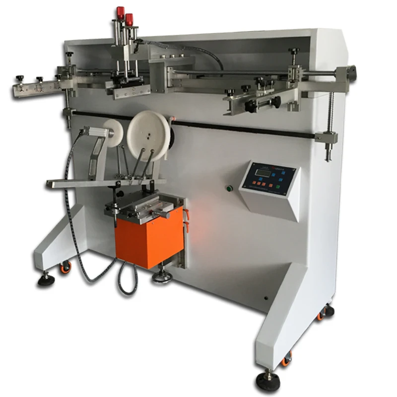 

automatic single color paint bucket silk screen printing machine