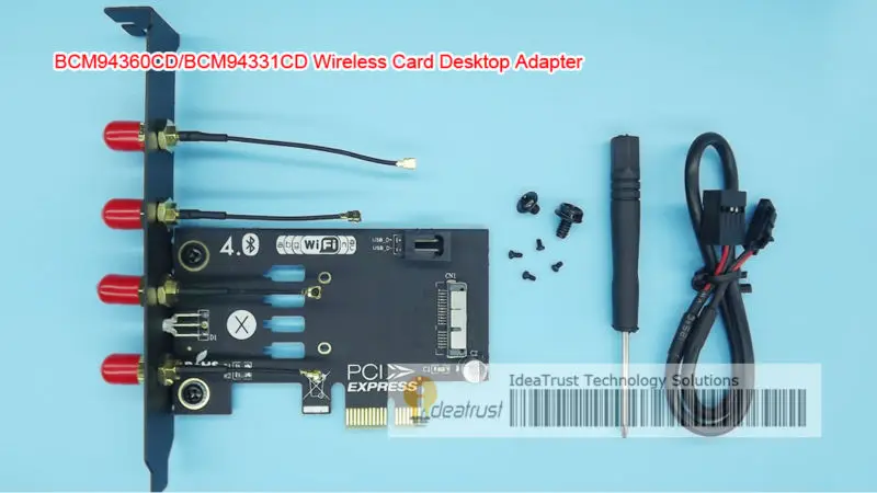 [IdeaTrust] BCM94360CD BCM94331CD беспроводная карта PCIe 1x адаптер для настольных ПК hackintosh BCM4360