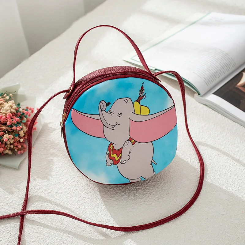 Модная женская сумка через плечо с круглым дизайном кожаная мессенджер Дамский