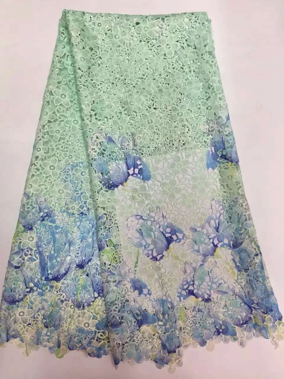 2016 маленькая Сливовая марка Африканский шнур кружевная ткань для шитья