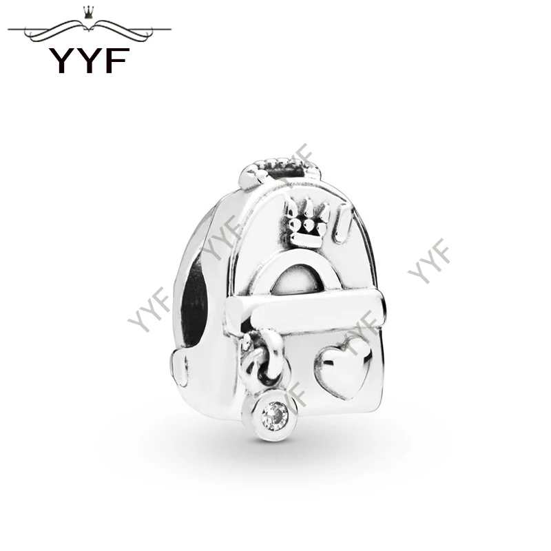 YYF100 % S925 серебро для пандоры шарик шарма рюкзак путешествий праздника Весны 2019 |