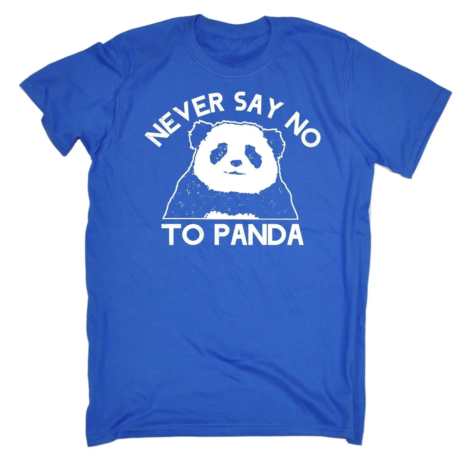 Футболка с надписью Never Say No To Panda Милая футболка изображением медведя забавный