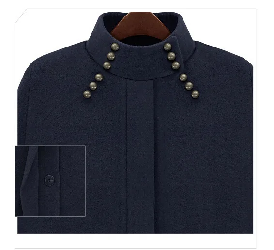 Пончо британского бренда Осень-зима 2020 коричневое темно-синее кашемировое