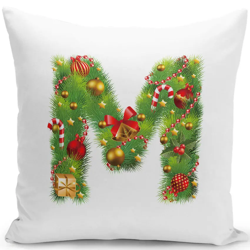 

2020 Happy New Year Creative Letter Cushion Cover Merry Christmas Throw Pillow Case Super Soft Pillow case Cushion Pillowcase