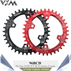 VXM круглая Звездочка 96BCD для горного велосипеда, BCD 96, велосипеда 32T, 34T, 36T, 38T, шатуны, зубчатые пластины, детали для M7000, M8000, M9000