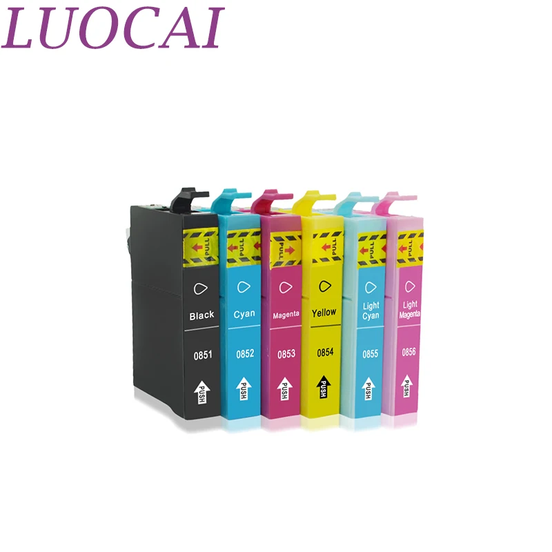 Картриджи для принтера Epson Stylus 73N T0851N T0852N T0853N T0854N T0855N T0856N 1390 T60 R330|Чернильные
