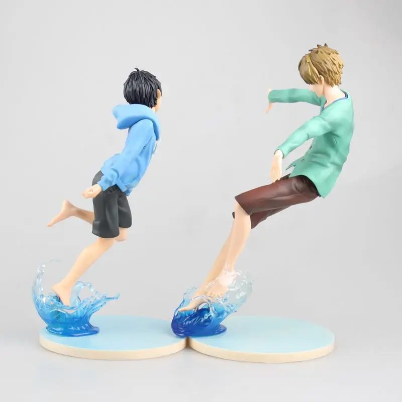 20 см аниме бесплатно! Лето Iwatobi swim Club Харука нанасе Тачибана Макото ПВХ фигурка Коллекционная модель игрушки