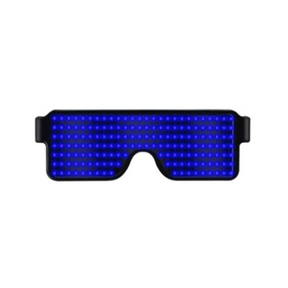 Вечерние очки для ночного клуба многоцелевые солнечные Led Мерцающий свет дисплей