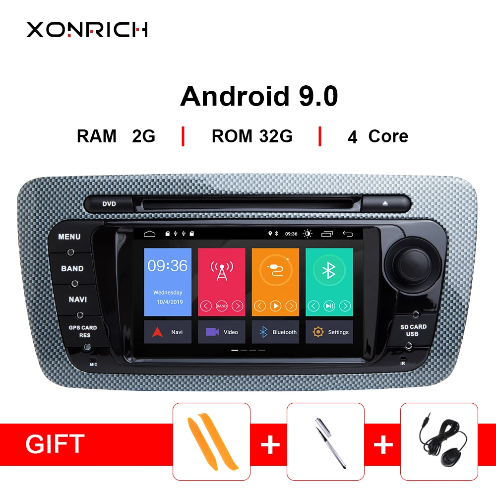 2 Din Android 9 0 автомобилей радио мультимедиа стерео система для Seat Ibiza 6J MK4 SportCoupe Ecomotive