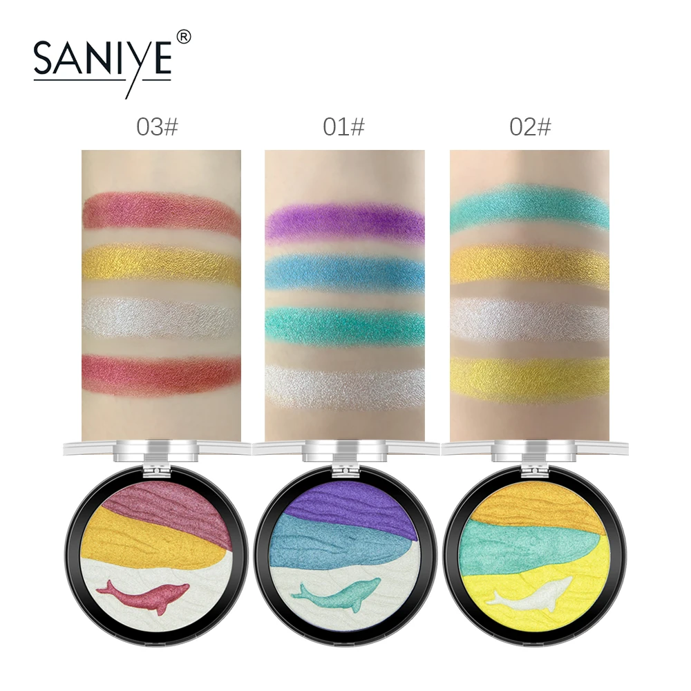 Палитра теней для век SANIYE Милая блестящая водостойкая палитра пудра косметика