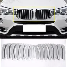 14 шт. Передняя накладка на гриль хромированные блестки ABS для BMW X3