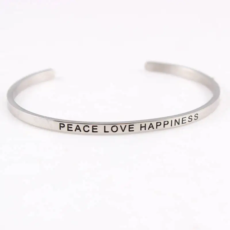 5 шт. гравированный из нержавеющей стали позитивный навевающий вдохновение