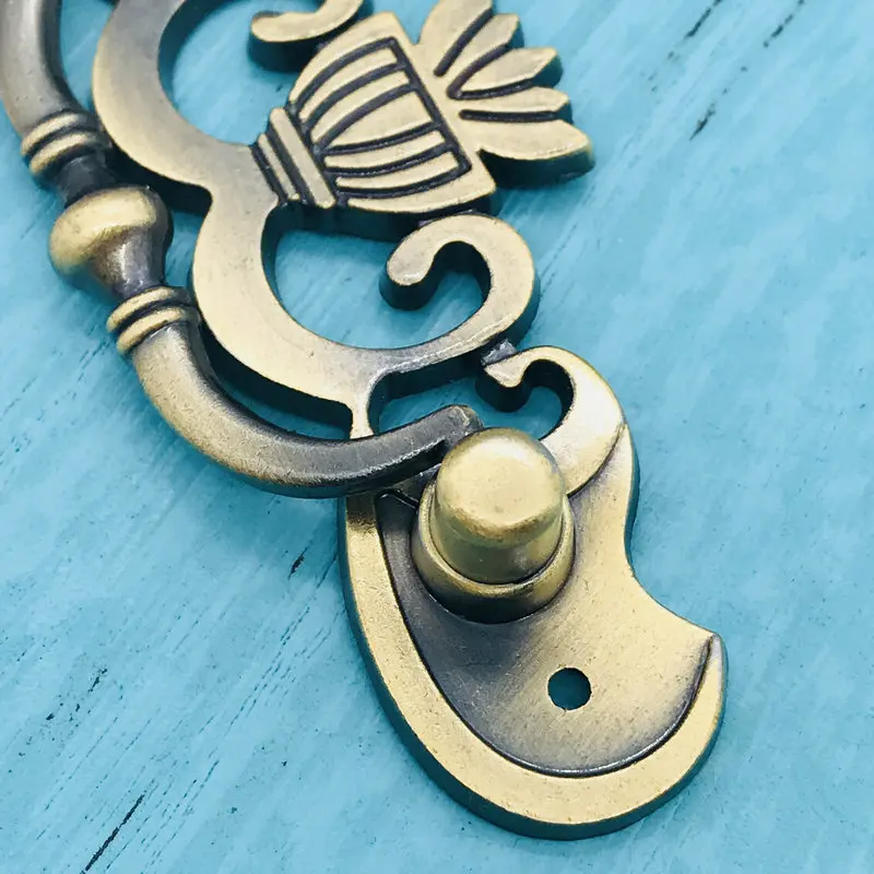 8pcs Funiture Door Handle Vintage Drawer Cabinets Knobs and Handles Cupboard Kitchen Pulls Antique Home Decor | Обустройство дома