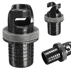 Mayitr 1 шт., байдарка надувная лодка, воздушный насос для ног, с клапаном и адаптером для шлангов, для водных видов спорта, гребных лодок, аксессуары для лодок черного цвета