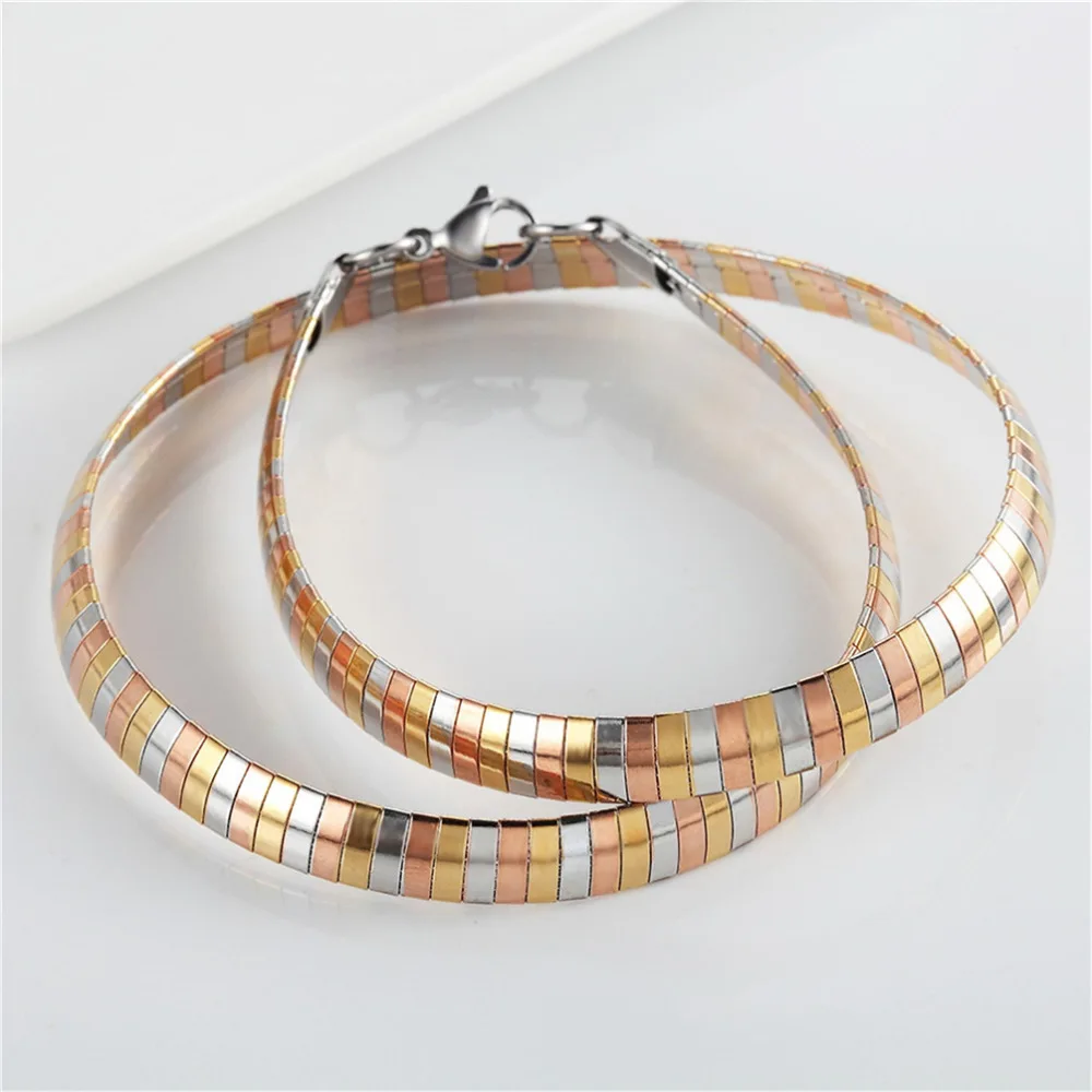 Pro Сталь Chocker Воротник Модные украшения моменты заявление Цепочки и ожерелья