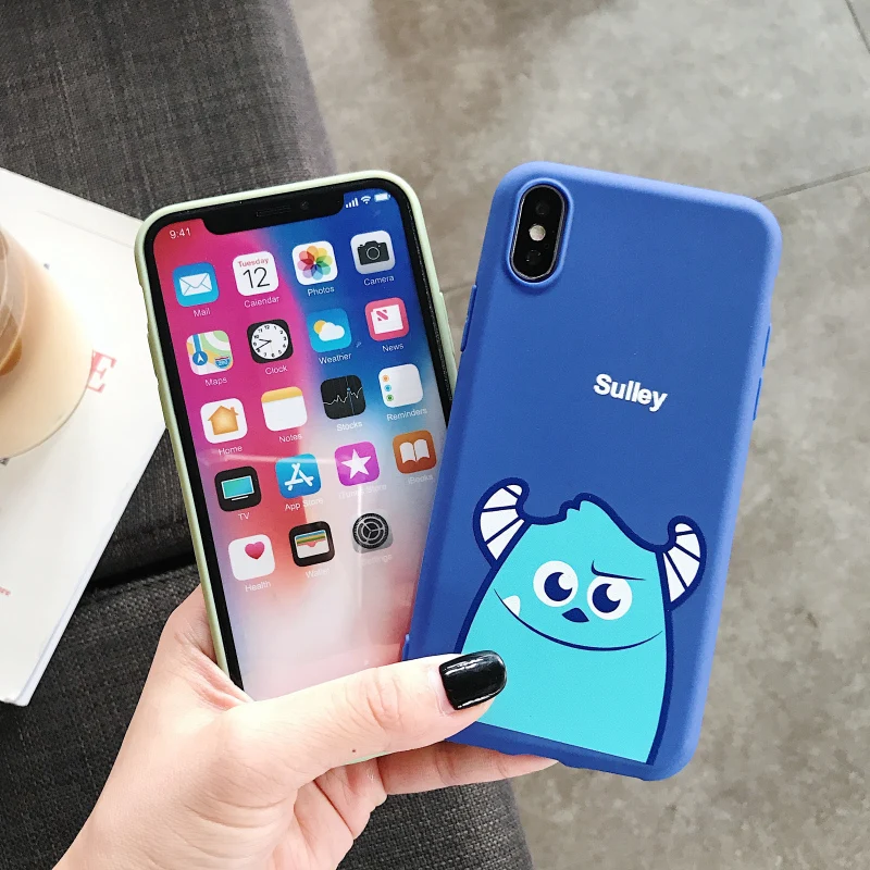 Мультфильм Салли для iPhone Xs XR Max мобильный телефон оболочка iPhone6s 7 8 Plus Mike Wazowski