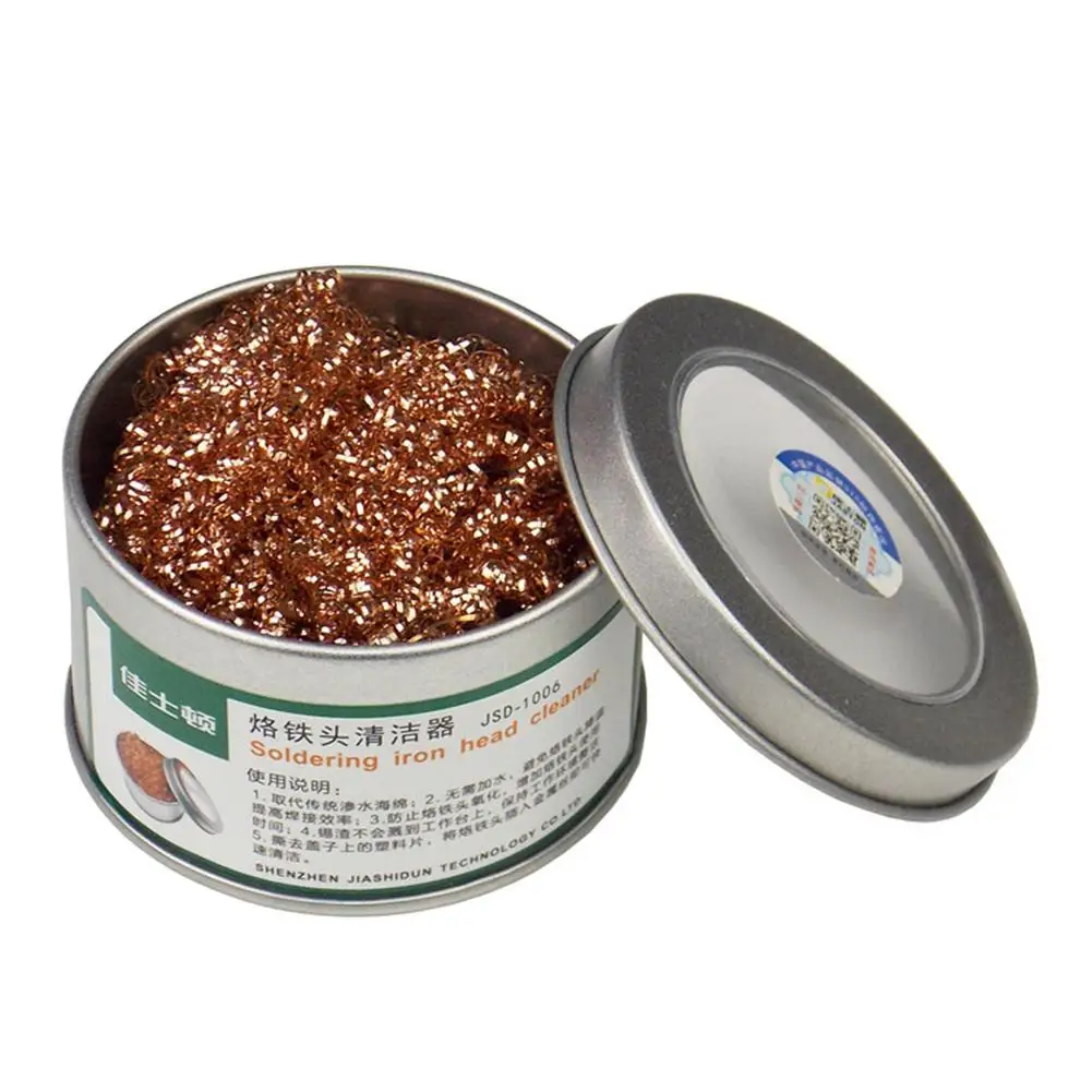 

Electric Soldering Bit Cleaner Desoldering Tin Wire Mesh Filter For Machine Parts Molds Welding Iron Tips