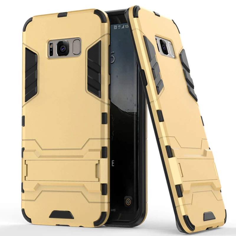 Cover Case for Samsung Galaxy S8 Plus Hybrid Armor Holder Rubber Bumper Shockproof Hard Shell Phone |