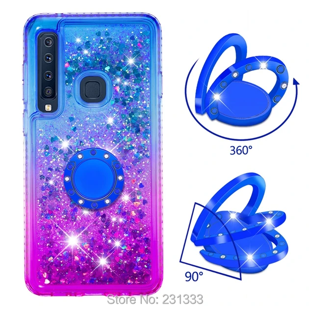 Для Samsung Galaxy J4 J6 A9 A7 J3 J7 A6 PLUS 2018 жидкий зыбучий песок Блестящий Алмазный Мягкий ТПУ