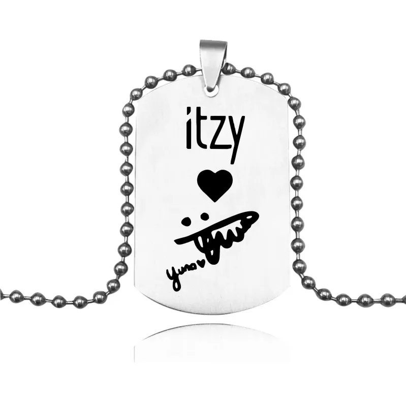 Ожерелье ITZY с подвеской в стиле KPOP для корейской группы девушек ожерелья из