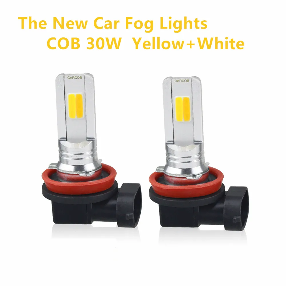 Комплект из 2 вещей одежда новые Противотуманные фары H11 30 W COB два Цвет Строб цвет: