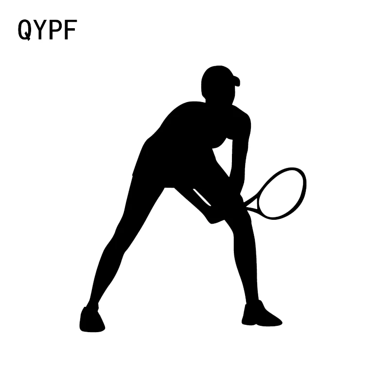 QYPF 12 7*14 9 см украшение теннисного плеера автомобильная Виниловая наклейка для