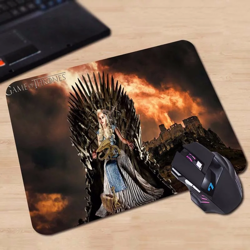 Babaite красочный художественный дизайн daeneris on the Iron Throne пользовательский контроль скорости игры Коврик для мыши 250x290x2 мм 180X220X2 мм