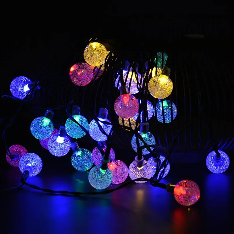 Рождественская гирлянсветильник на солнечной батарее 20 футов 30 светодиодов