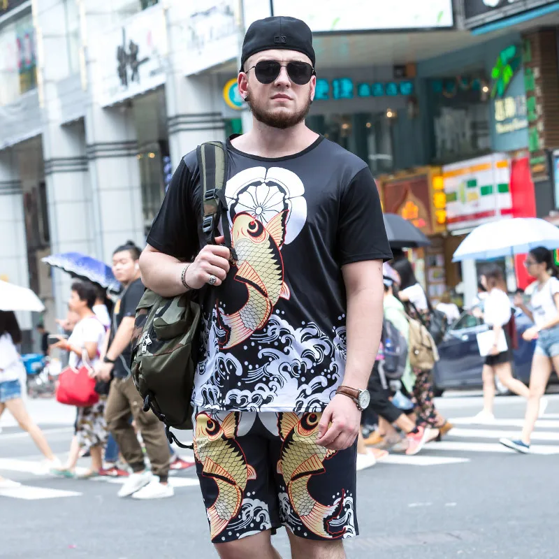 Мужские шорты с эластичной резинкой на талии модные летние для бега по колено