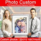 Алмазная живопись HOMFUN на заказ, вышивка крестиком 5D, полноразмернаякруглая 5D алмазная вышивка, домашний декор bk