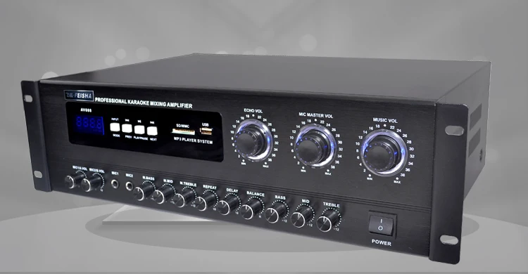 Профессиональный Домашний караоке KTV 250 Вт + HIFI Bluetooth усилитель USB SD микрофон |