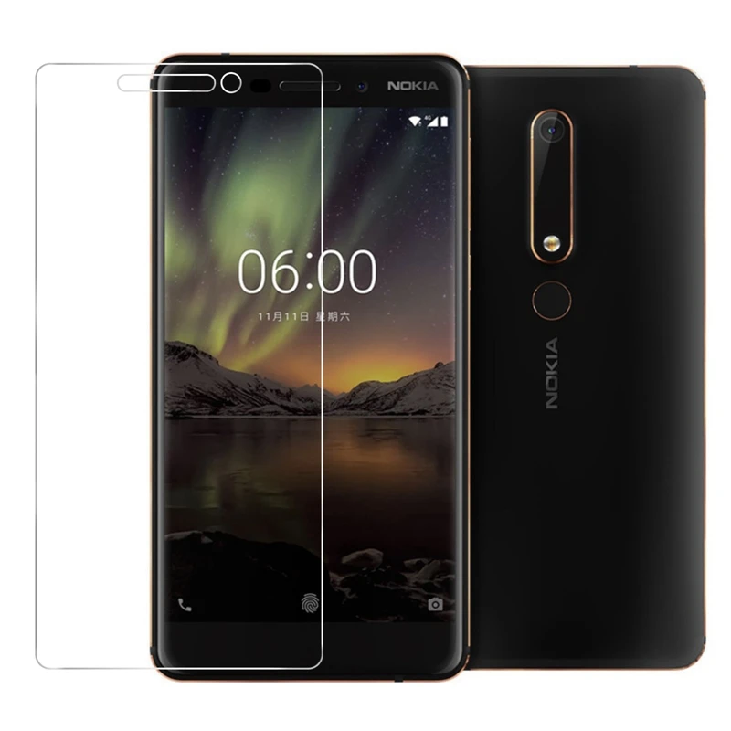 3 шт./лот закаленное Стекло для Nokia 6 2018 Экран протектор Защитная пленка Бесплатная