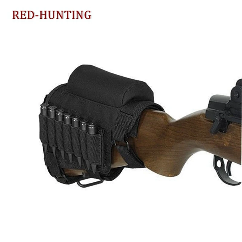 Combat Rifle Cheek Rest Buttstock Gun Bullet Stock Ammo Shell Tactical Hunting Magazine Molle Pouch Cartridge Holder Bag | Спорт и