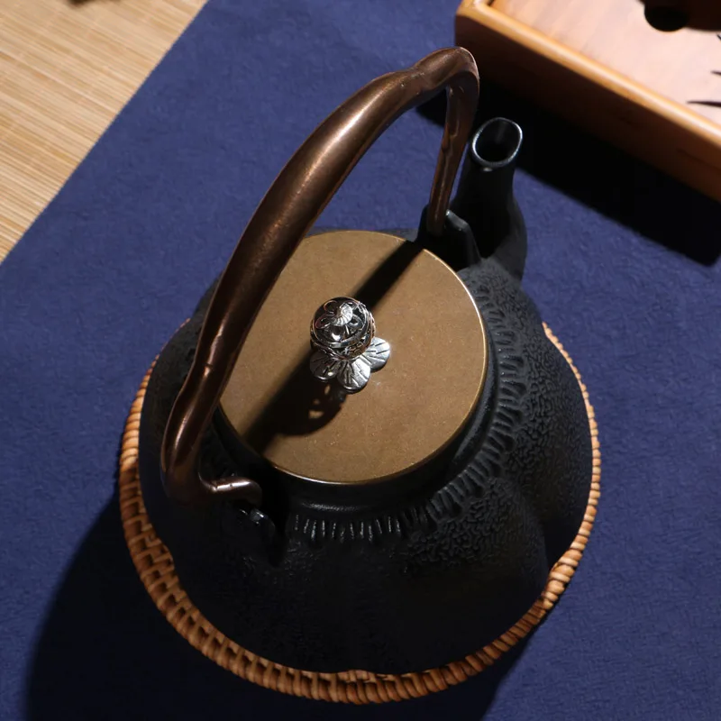 1000 мл японская черная чугунная чайная посуда Чайный набор кунг-фу чайный горшок