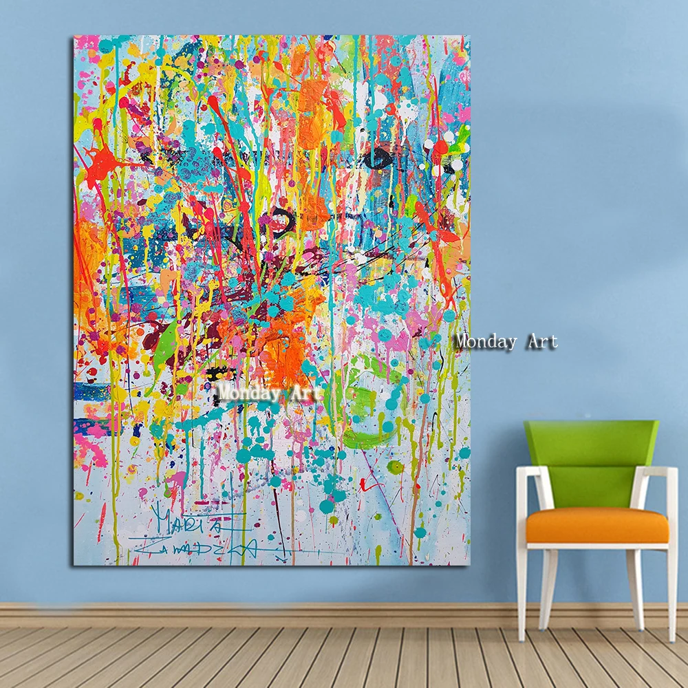 Ручная роспись современная живопись ручная работа искусство на холсте картина
