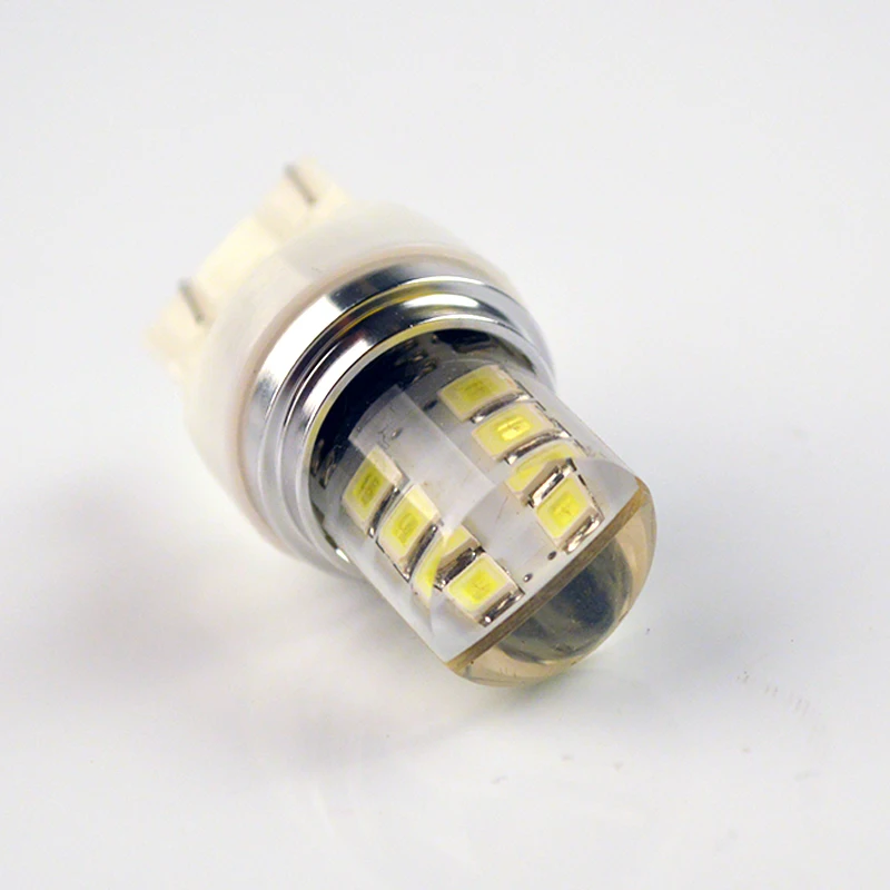 Flytop авто светодиодные лампы T20 2835SMD Blink силиконовый корпус 7443 12 чипов холодный