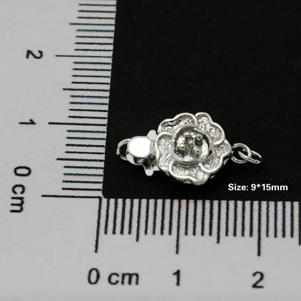 

Free shipping 3pcs/lot 925 Sterling Silver Clasp Jewelry Clasp 9*15mm CN-BFS026