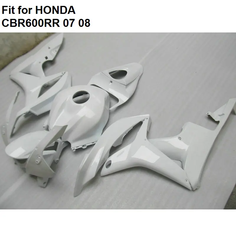 Лидер продаж Обтекатели для Honda CBR 600RR 07 08 белый комплект обтекателей CBR600RR 2007 2008 HZ01