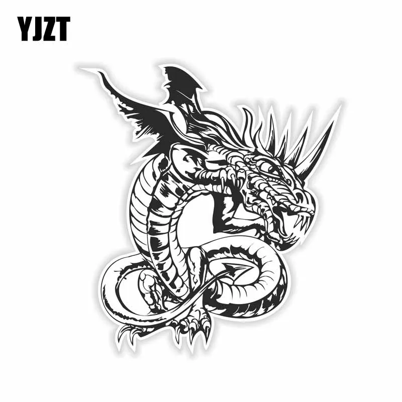 YJZT 11 8 см * 13 9 Стайлинг автомобиля Dragon Tatoo мотоциклетный шлем наклейка 6 2195|Наклейки